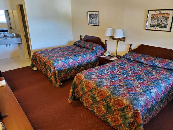 view of two beds